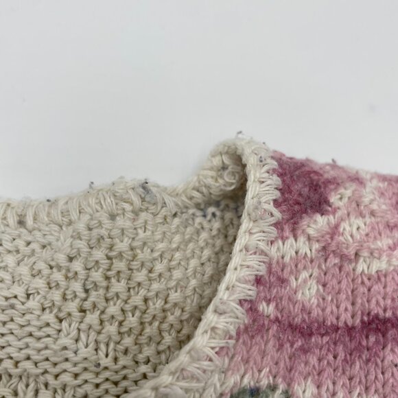 Vintage Floral Sweater Women Cotton Polyester Pullover Cottage Retro Casual Twee - Picture 11 of 14